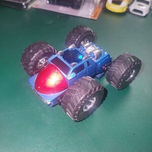 Double Sided Spiderman Transformer Monster Truck - Truck Rotates - Rare